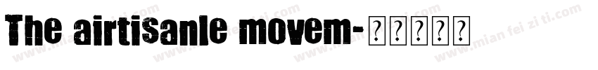 The airtisanle movem字体转换